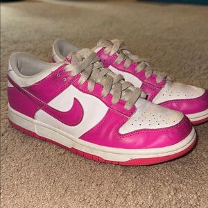 Nike Kids Dunks in Pink and White